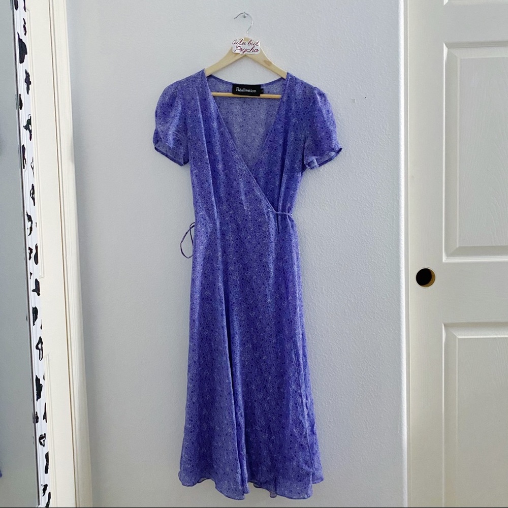 Realisation Par Teale midi dress in purple haze